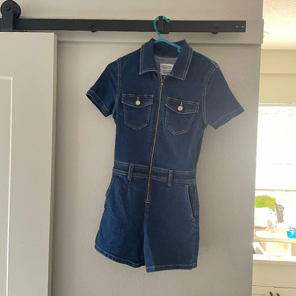 Pull & Bear Denim Utility Romper